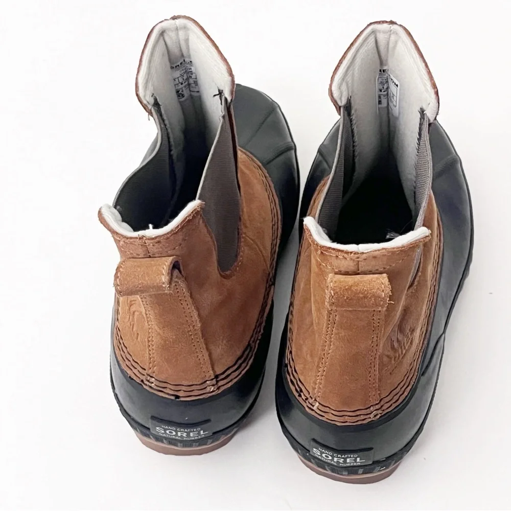 SOREL Cheyanne Brown Black Waterproof Mens Chelsea Boots #NY2674-286 Size 7